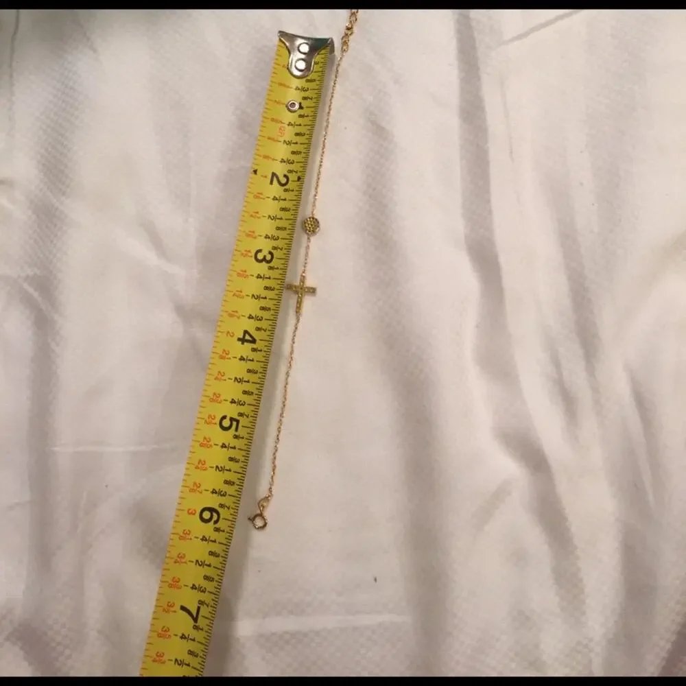 Dainty Cross Bracelet - Picture 3 of 4